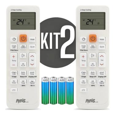 Imagem de Kit 2 Controle Para Ar Condicionado Samsung Split Virus Doct