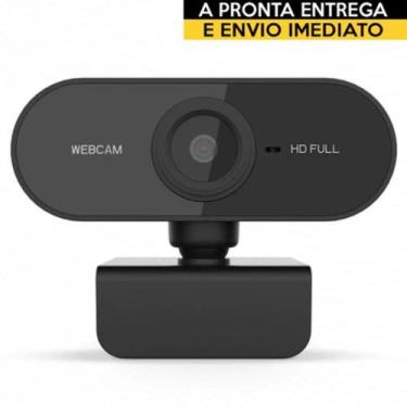 Imagem de Webcam Camera Embutida Full Hd Zoom 1080p 360 Graus Com Usb Plug & Pla