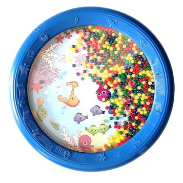 Imagem de XUXHOU Brinquedo de Percussão Com Design de Padrão de Onda de Tambor de Som Oceano para Crianças e Adultos, Ideal para Entusiastas de Música, Estudantes Domésticos, Material Plástico (Padrão de