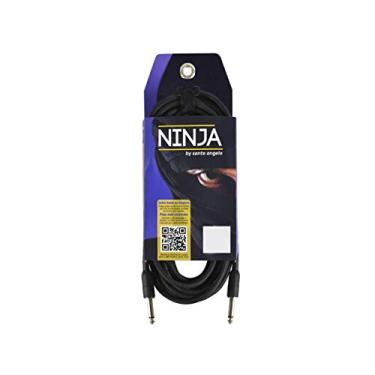 Imagem de CABO DE GUITARRA NINJA CABLE 0,20 MM CONECTOR P10/P10 10FT 3,05 METROS PRETO - SANTO ANGELO