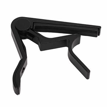 Imagem de XUXHOU Capo Seta Caixa de Armazenamento Kit de Acessórios de Braçadeira de Corda Com 5 Palhetas de Guitarra para Banjo, Liga de Alumínio (Preto)