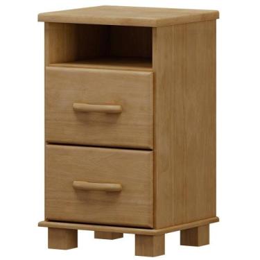 Imagem de Mesa De Cabeceira 2 Gav Madeira Maciça 44 Cm 2249 Freijo Milani Store 