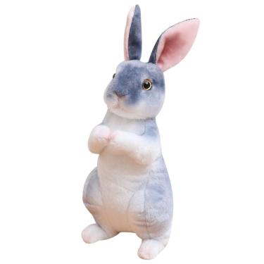 Imagem de Brinquedo de pelúcia macio Bunny Doll, desenho animado realista de 20 cm