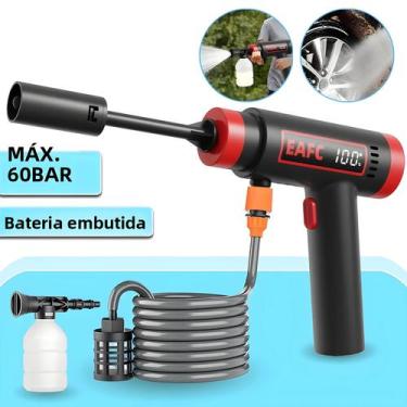 Imagem de Lavadora De Carro Portátil Sem Fio De Alta Pressão Leve Com Bateria De