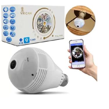 Imagem de Lâmpada Inteligente Câmera Ip Wifi Panorâmica