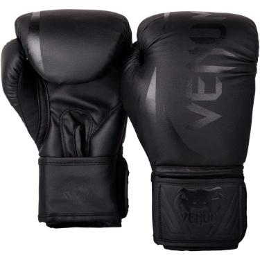 Imagem de Venum Luvas de boxe Challenger 2.0 - para crianças - Preto/Preto, 170 g
