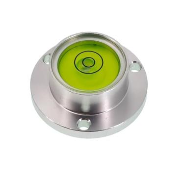 Imagem de Bolha horizontal de metal, nível de olho de boi, flange de bolha horizontal universal, nível de bolha de água, bolha horizontal pequena para uso doméstico (30 * 11 mm (verde))