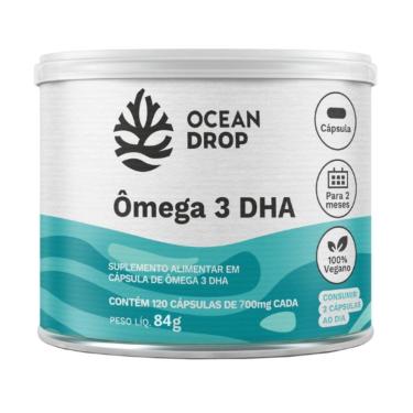 Imagem de Omega 3 DHA 100% Vegetal 120 Caps 700mg - Ocean Drop-Unissex