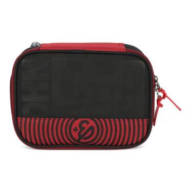 Imagem de Estojo Box Escolar Enaldinho Youtuber Meninos Juvenil - Luxcel, Vermel