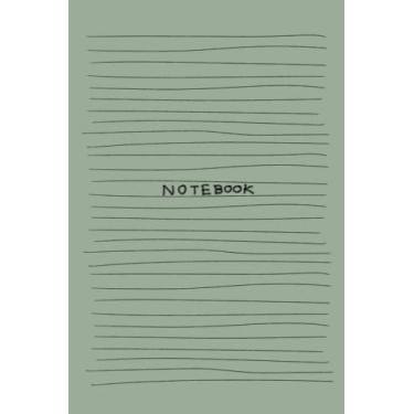 Imagem de Composition Notebook: Hand Drawing line pencil art style : 6 x 9 inches : 120 pages: Saga green