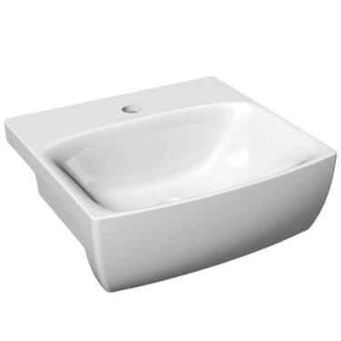 Imagem de Cuba De Semi-encaixe Retangular Branca 43x40,5cm - Sf-01 - Lorenzetti Cuba Retangular Semi-encaixe Br Sf-01