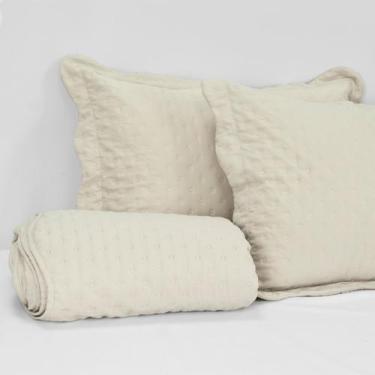 Imagem de Cobre Leito Genebra Casa Di Valle Queen Liso 400 Fios Macio, Cream-Pea