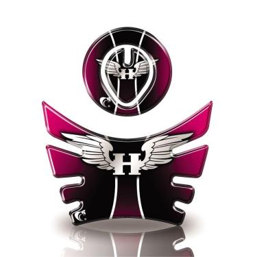 Imagem de Kit Adesivo Resinado Protetor Tanque E Bocal Moto Bros Asa Ano Até 2015 Pink E Preto