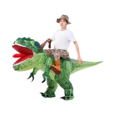 Imagem de Fantasia Inflável De Dinossauro T-Rex Para Adultos, Traje Engraçado Pa