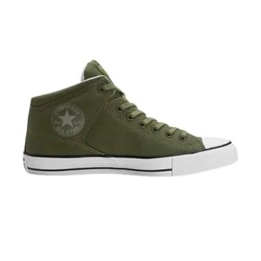 Imagem de Converse Tênis All Star High Street, Lona Verde Musgo, Cano Baixo, Casual, Palmilha Confortável, Star Chevron, para Adulto (Verde Musgo, BR, Adulto, Numérico, 42)