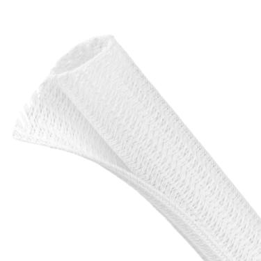 Imagem de Tubo de tear de arame dividido, manga protetora de cabo, gerenciamento de cabos trançados para TV/computador/home theater/compartimento do motor, protetores de cabo de animais de estimação que não