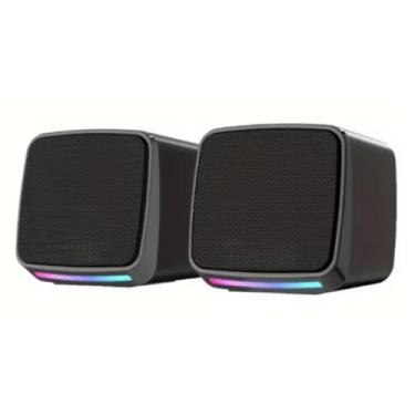 Imagem de Caixa de Som PC USB RGB Compacta e Potente Conexão P2 e USB para TV Notebook - Caixinha de Som Premium®