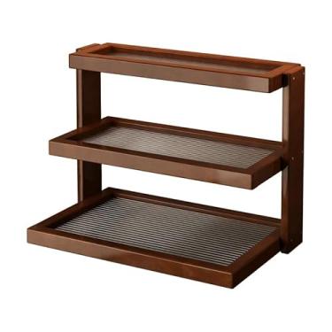 Imagem de Laugh Cat Suporte de caneca de café, organizador de bar para bancada, 3 camadas, prateleira de caneca, organizador de maquiagem para penteadeira