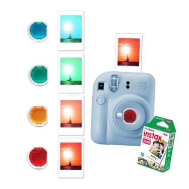 Imagem de Câmera Instax Mini 12 Azul com Lentes Color Instax Mini 4 cores - Fuji