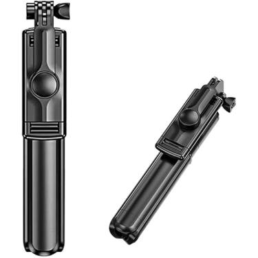 Imagem de Pau de Selfie e Tripé 360° com Iluminação 3 em 1 e Cntrole Bluetooth pau de selfie tripé 360 suporte para celular