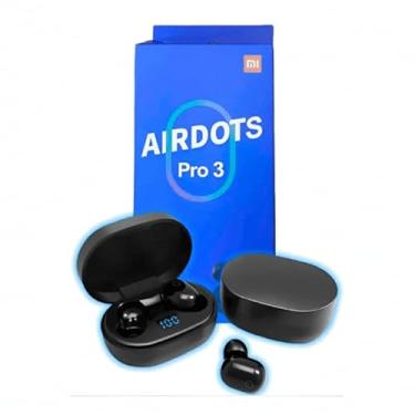 Imagem de Fone Bluetooth Redmi Airdots Pro 3 Sem Fio, Preto, com Estojo de Carregamento, Display LED, Controle Touch