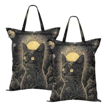 Imagem de SEHANY 2 peças de sacos grandes de lavanderia com alça, à prova d'água, bolsa de roupa para viagem e natação