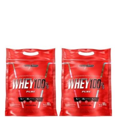 Imagem de Kit 2 100% Whey Protein Concentrado 900g Baunilha - Integralmédica