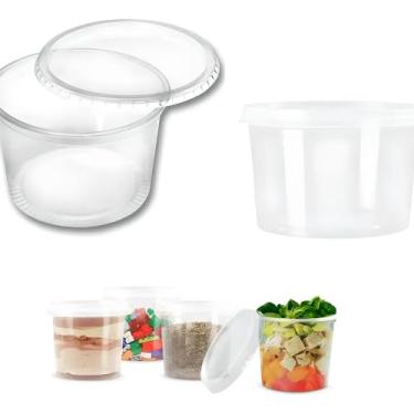 Imagem de Pote Redondo com Sobretampa 750ml com 24un Danúbio