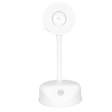 Imagem de Ymiko Arandela LED Recarregável Com Sensor de Movimento, Luz de Imagem Alimentada por Bateria Regulável, Lâmpada de Parede Ajustável Com Temperatura de 3 Cores para Uso Interno (Branco)
