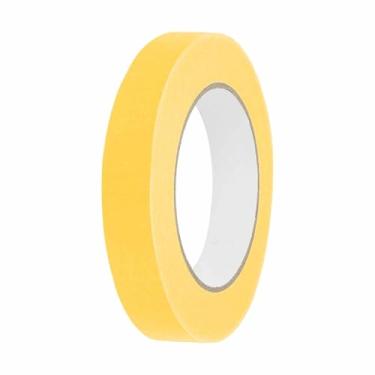 Imagem de HARFINGTON Fita adesiva colorida de 13/40.6 cm x 54.6 jardas, papel crepe universal, fita adesiva colorida para pintura, desenho, faça você mesmo, etiquetagem artesanal, selagem, amarela