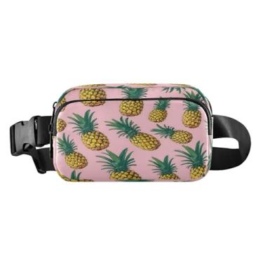 Imagem de CEBUGI Mini pochetes de caminhada para homens e mulheres, abacaxis, modernas, resistentes à água, com cinto ajustável para treino, viagem, corrida