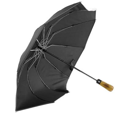 Imagem de Guarda-chuva grande automático para homens, impermeável, à prova de vento, dobrável, guarda-chuva