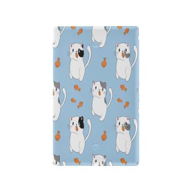 Imagem de Wassud Cute Cats Placa decorativa para interruptores de luz, placa de parede para tomadas elétricas em branco 11 x 6 cm