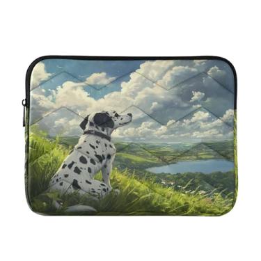 Imagem de Coikll Capa protetora para laptop Spotted Puppy à prova de choque para notebook de 13 a 14 polegadas
