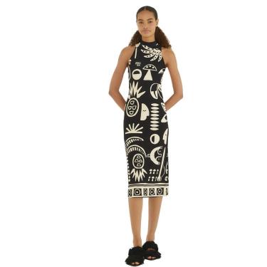 Imagem de Vestido Midi Farm Rio Lenço Tropicano-Feminino
