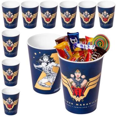 Imagem de Kit 10 Copos Mulher Maravilha para Doces e Lembranças de Festa - Plasú
