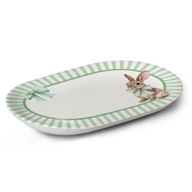 Imagem de Travessa Laços de Páscoa - Verde - 35,7cm - Alleanza