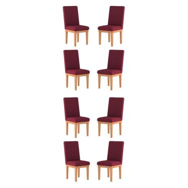 Imagem de Kit Cadeiras De Jantar Estofadas Marsala