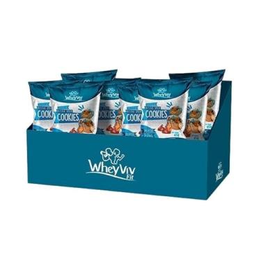 Imagem de Kit 20x Biscoito de Proteína Sabor Cookies Wheyviv 45g (Caixa Fechada)