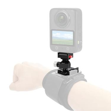 Imagem de Base adaptadora de liberação rápida de 17 mm para Insta 360 ACE Pro X5 X4 X3 X2 X RS R GO 3S 2, kit de acessórios de parafuso de montagem de fivela para montagem de fivela compatível com Ace/Ace Pro