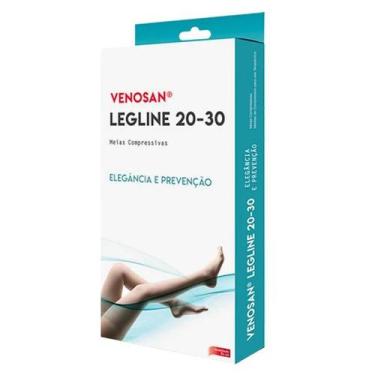 Imagem de Meia 3/4 Venosan Legline AD 20-30 PE Aberto, Bege, M