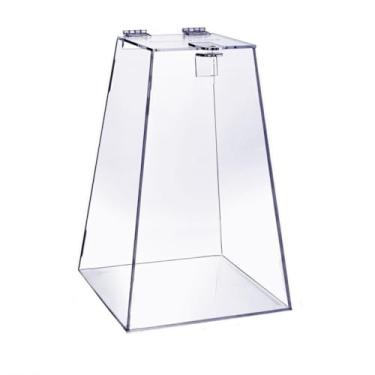 Imagem de Urna Pirâmide Em Acrílico Transparente sorteio guardar dinheiro e bilhetes (Urna quadrada 15X15X15)
