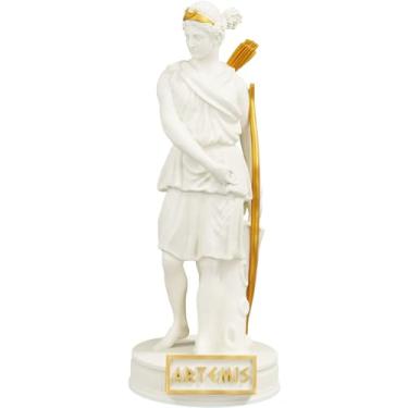 Imagem de Estátua Diana Deusa Romana - Artemis - Versão 3 (Cor Mármore Dourado)