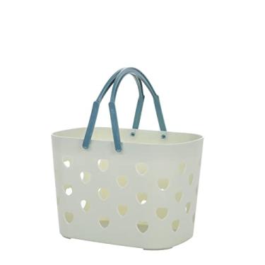 Imagem de GLOGLOW Cesta de Suprimentos de Armazenamento, Sacola de Armazenamento de Plástico de Grande Capacidade para Banheiro, Material PP, Alça de Transporte Fácil, ótima para Viagens ou Academia Caddy de
