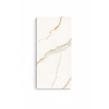 Imagem de Placas Adesivas Mármore 3D Autocolantes Kit com 30 Unidades Revestimento Decorativo Lavável para Parede, Quarto, Sala e Banheiro 30cm x 60cm (Marmore Calacatta, 30cm x 60cm)