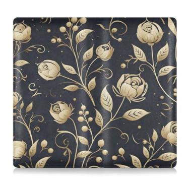 Imagem de CEBUGI Porta-luvas vintage floral, porta-luvas, porta-luvas, organizador de documentos, 12,5 cm x 24 cm