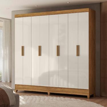 Imagem de Guarda Roupa Casal 8 Portas com Pes Maraba Moval