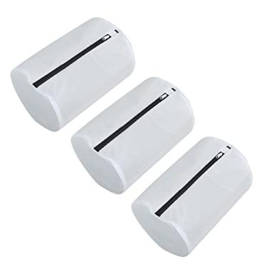 Imagem de Cabilock 3 sacos de roupa de malha para máquina de lavar roupa íntima de poliéster saco de lavar roupa íntima protege sutiãs meias delicadas de danos organizador de viagem para roupas