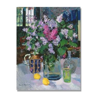 Imagem de NHLDZYH Arte de parede em tela colorida para especiarias e colher de tempero | Decoração de cozinha vintage | Arte moderna para casa e sala de jantar. B91. Tela somente de 50 x 65 cm - 19,7 x 25,6 pol