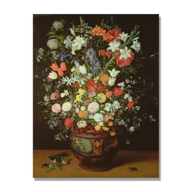 Imagem de NHLDZYH Arte de parede em tela colorida para especiarias e colher de tempero | Decoração de cozinha vintage | Arte moderna para casa e sala de jantar. B82. Tela somente de 50 x 65 cm - 19,7 x 25,6 pol